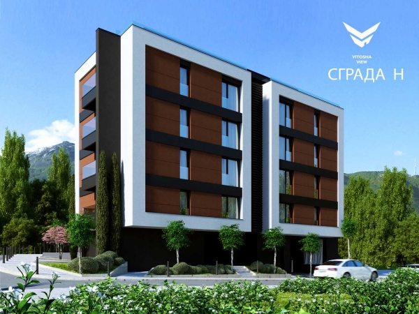 Multifunctional residential buildings on 5 floors with garages and underground garage in Regulated Land Plot II-1752, quarter 130, "Krastova vada", city of Sofia - part of "Vitosha View" with total area of 47 078 sq. m